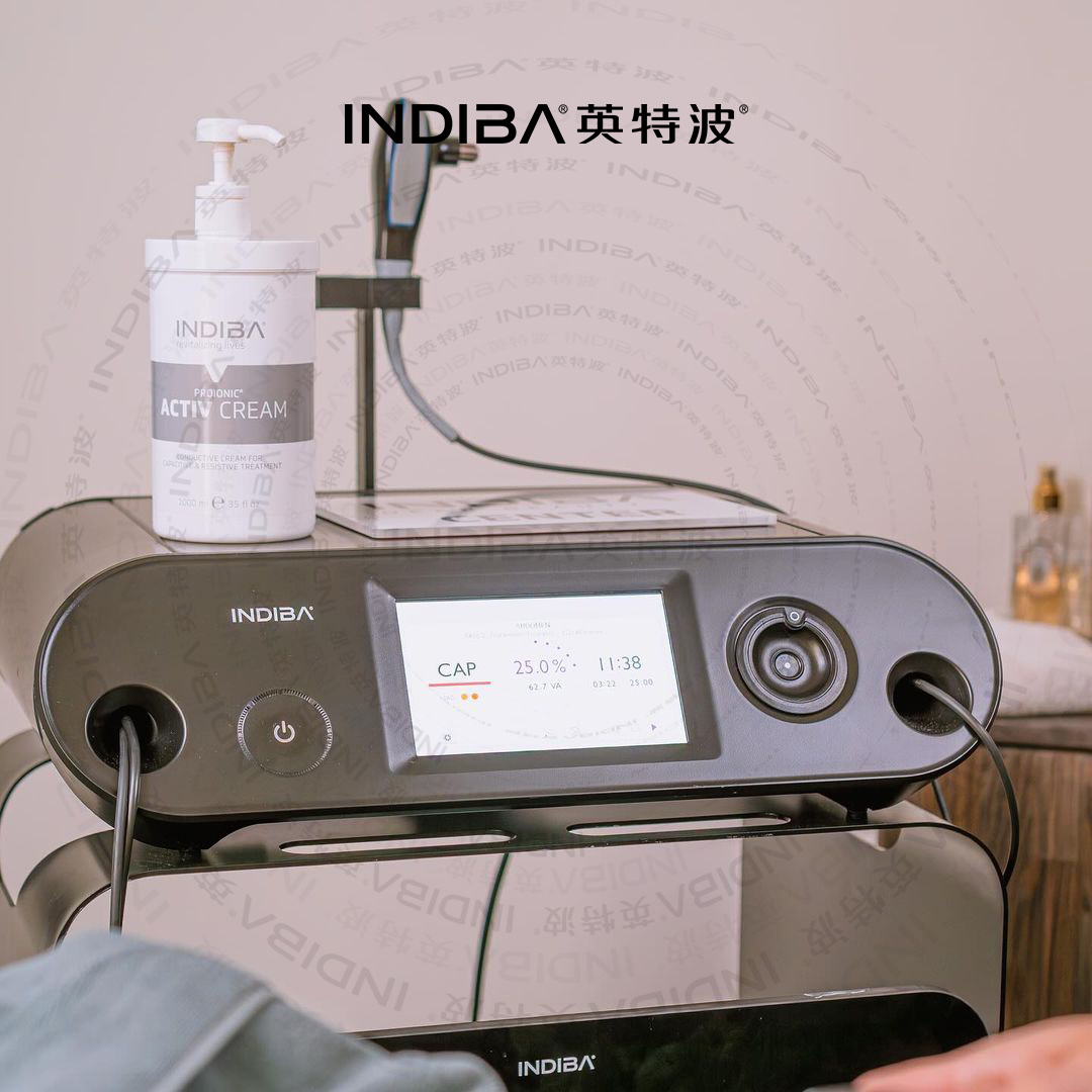 INDIBA 448 kHz treatment machine used at SkinCity 5.5 Shanghai